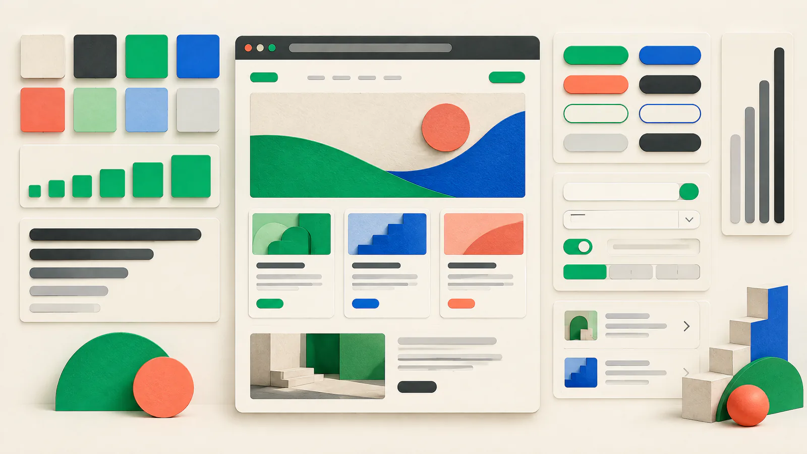 Design System Basics for Growing Websites — VISUAL GUIDE